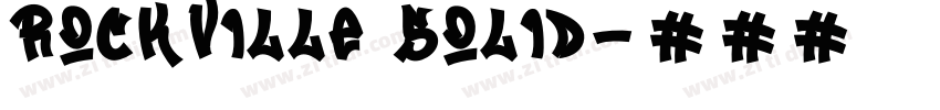 Rockville Solid字体转换